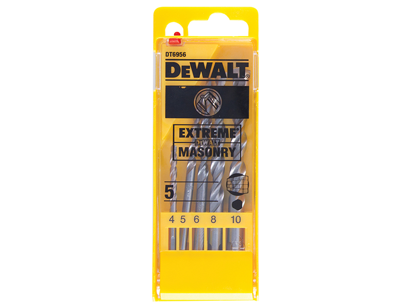 DeWALT Power Tools Extreme Masonry Drill Bit Set, 5 Piece
