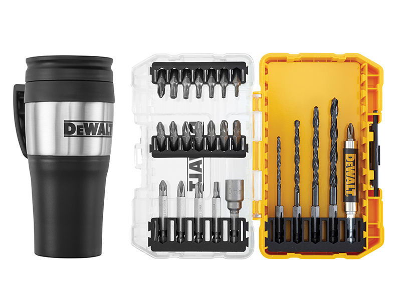 DeWALT Power Tools DT70707 Drill Drive Set, 25 Piece + Mug