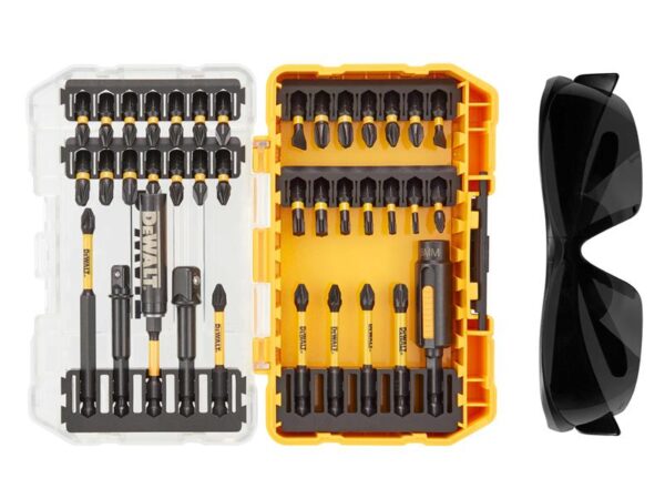 DeWALT Power Tools DT70740T FlexTorq Bit Set, 38 Piece + Safety Glasses