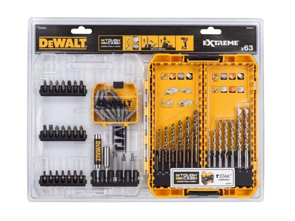 DeWALT Power Tools DT70759 Mixed Drill & Bit Set, 63 Piece