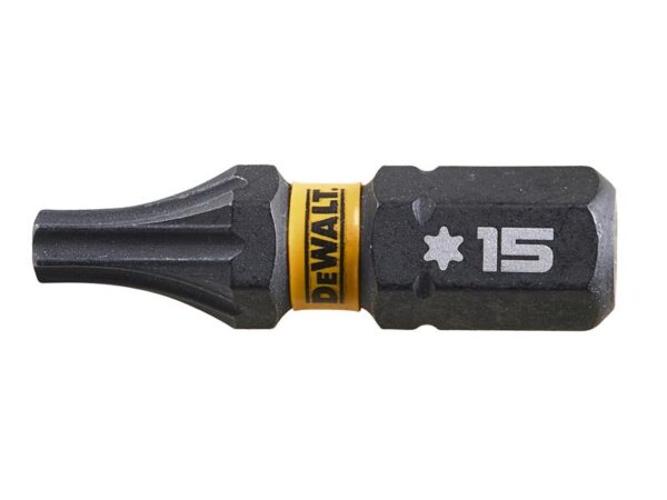 DeWALT Power Tools EXTREME FlexTORQ Bits T15 x 25mm (Pack 5)