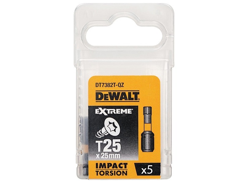 DeWALT Power Tools Impact Torsion Bits TX25 x 25mm (Pack 5) - Image 2