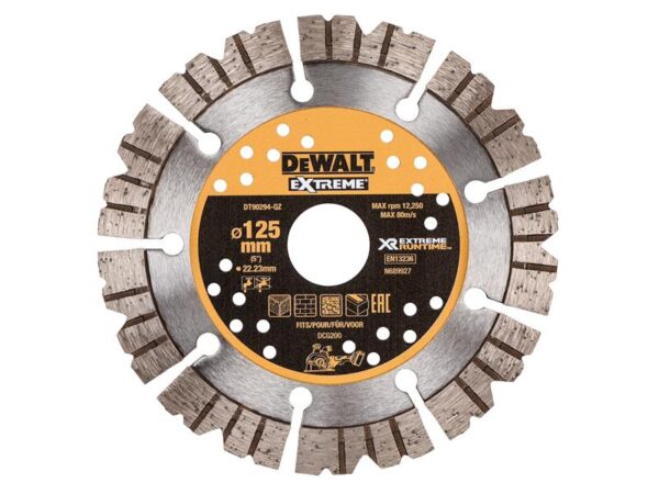 DeWALT Power Tools DT90294 Extreme Diamond Cutting Blade 125 x 22.23mm