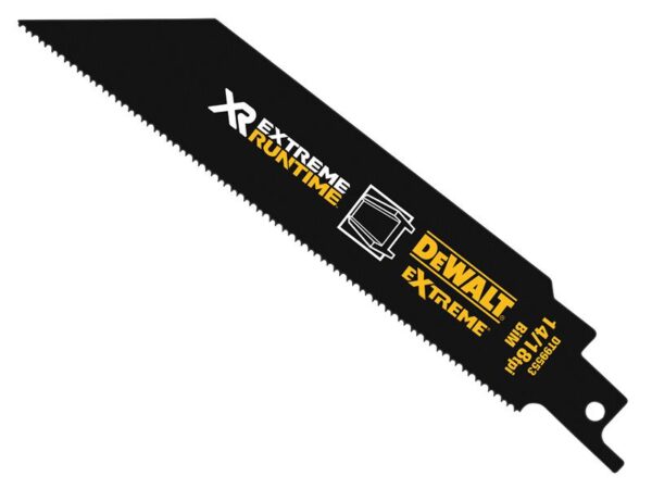DeWALT Power Tools FlexVolt XR Metal Reciprocating Blade 152mm 14/18 TPI (Pack 5)