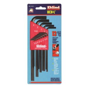 Eklind REK10213 Imperial Long Handle Hex L-Key Set, 13 Piece