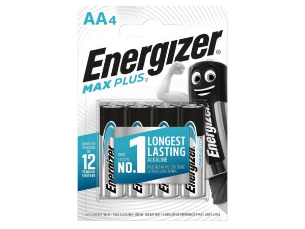 Energizer® MAX PLUS™ AA Alkaline Batteries (Pack 4)