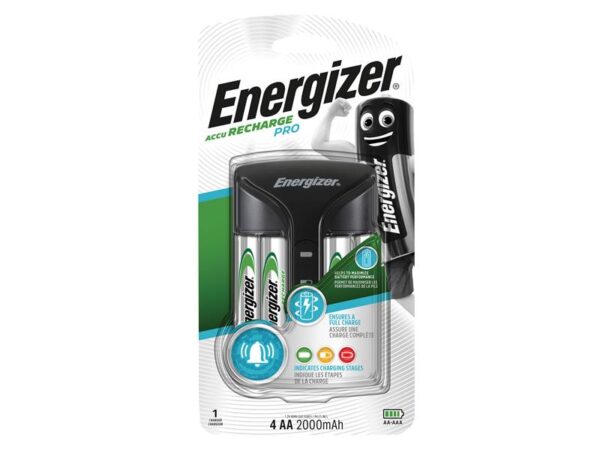 Energizer® Recharge Pro Charger + 4 x AA Batteries