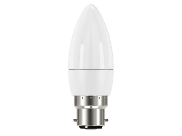 Energizer® LED BC (B22) Opal Candle Non-Dimmable Bulb, Warm White 470 lm 5.2W