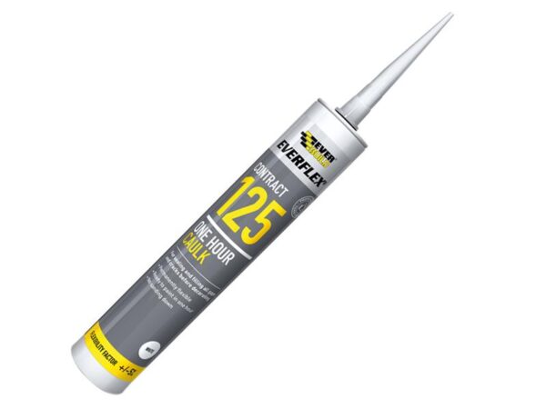 Everbuild Sika One Hour Caulk 125 White 380ml