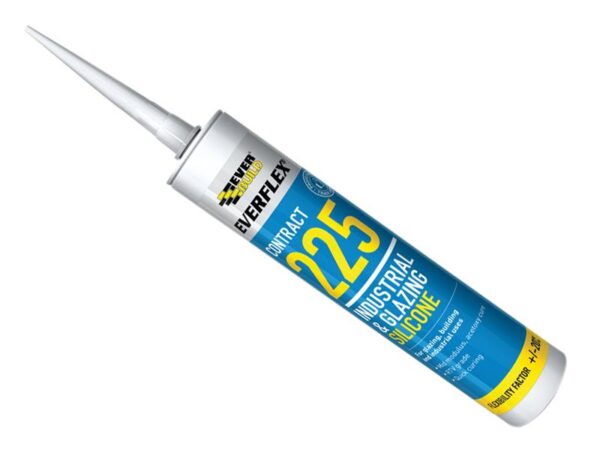 Everbuild Sika Everflex® 225 Industrial & Glazing Silicone Translucent 295ml
