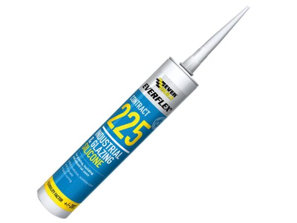 Everbuild Sika Everflex® 225 Industrial & Glazing Silicone White 295ml