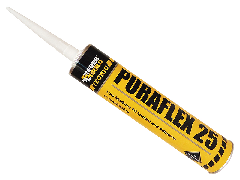 Everbuild Sika Industrial Puraflex 25 Sealant Black 300ml