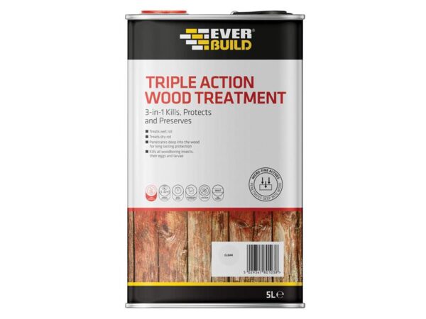 Everbuild Sika Triple Action Wood Treatment 5 litre
