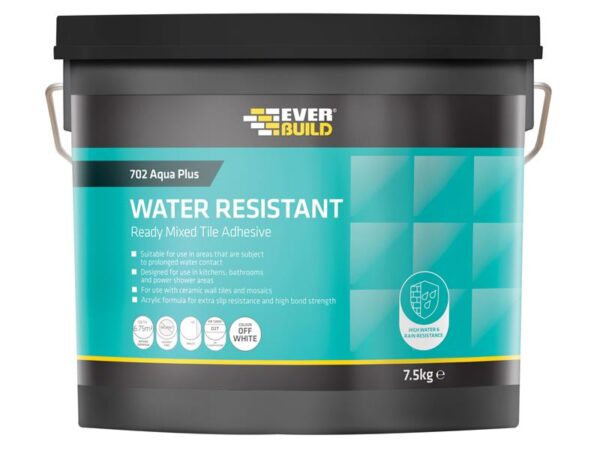 Everbuild Sika 702 Water Resistant Tile Adhesive 16kg/10 litre