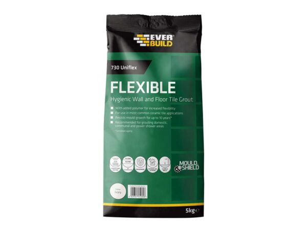 Everbuild Sika 730 Uniflex Hygienic Tile Grout Ivory 5kg