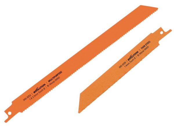 Evolution RAGE8® Thin Steel & Multi-Purpose Blade Pack (Pack 2)