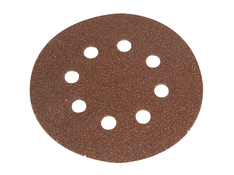 Faithfull Hook & Loop Sanding Disc DID3 Holed 125mm Medium Fine (Pack 5)