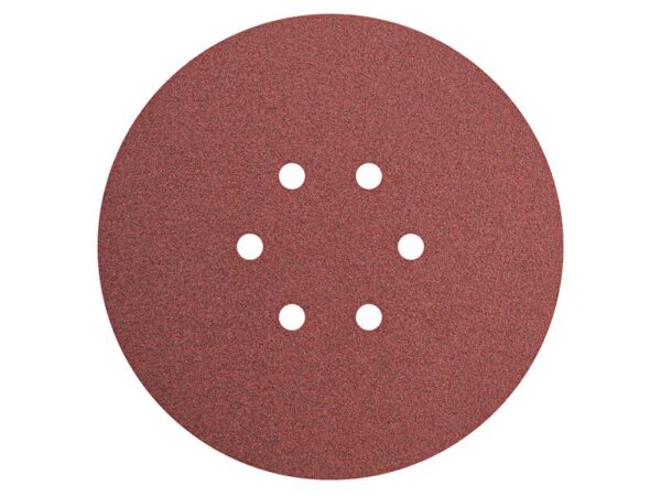 Faithfull Hook & Loop Sanding Disc DID2 Holed 150mm Coarse (Pack 5)