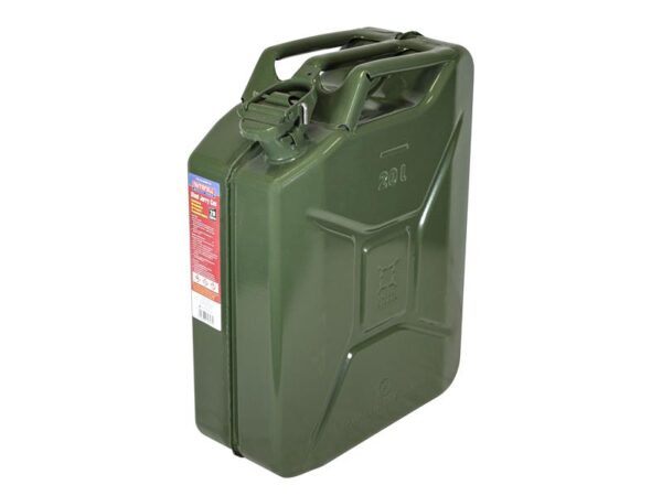 Faithfull Green Steel Jerry Can 20 litre