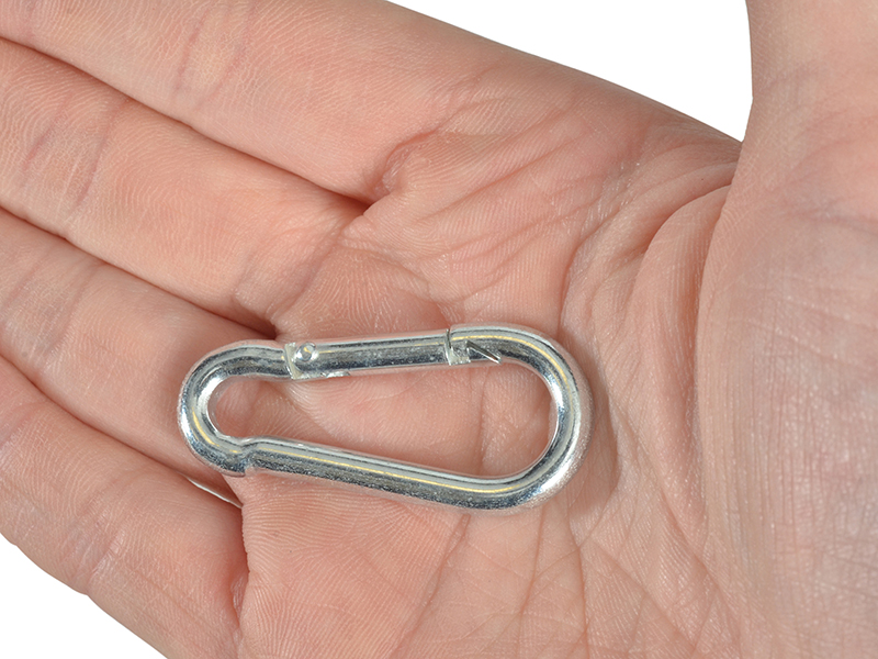 Faithfull Fire Brigade Snap Hook 4mm Zinc Plated (Pack 4) - Image 2