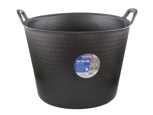 Faithfull Eco Flex Tub 42 litre - Recycled Black