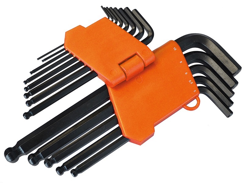 Faithfull Metric Ball End Long Arm Hexagon Key Set, 13 Piece - Image 2