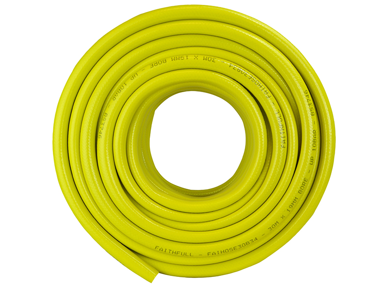 Faithfull Heavy-Duty Reinforced Builder's Hose 30m 19.25mm (3/4in) Diameter