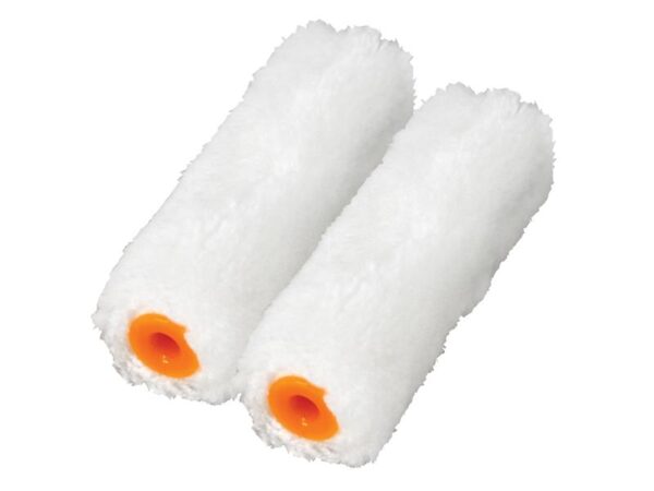 Faithfull Medium Pile Mini Roller Refills 100mm (4in) Pack of 2