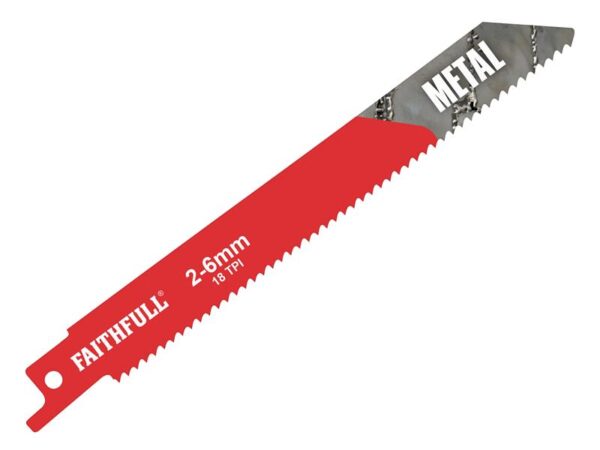 Faithfull S918E Sabre Saw Blade Metal 150mm 18 TPI (Pack 5)