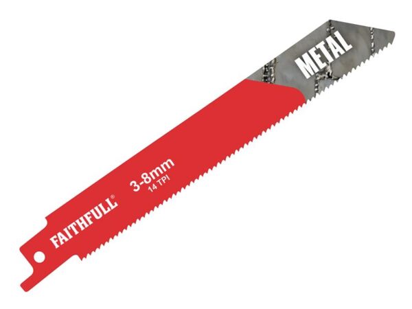 Faithfull S922BF Sabre Saw Blade Metal 150mm 14 TPI (Pack 5)