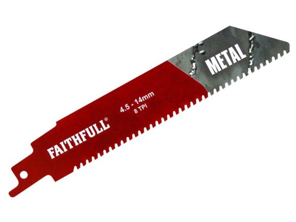 Faithfull S930HM Metal Carbide Sabre Saw Blade 152mm x 8 TPI