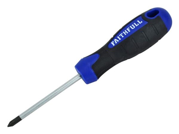 Faithfull Soft Grip Screwdriver Phillips Tip PH1 x 75mm
