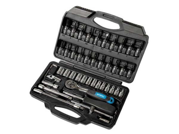 Faithfull 1/4in Socket Set, 46 Piece