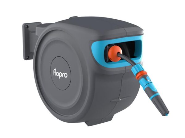 Flopro Auto Rewind Wall Mounted Reel + 20m of Hose