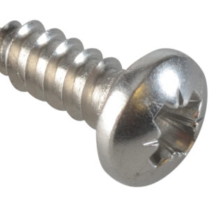 ForgeFix Self-Tapping Screw Pozi Compatible Pan Head SS 1/2in x 8 ForgePack 40