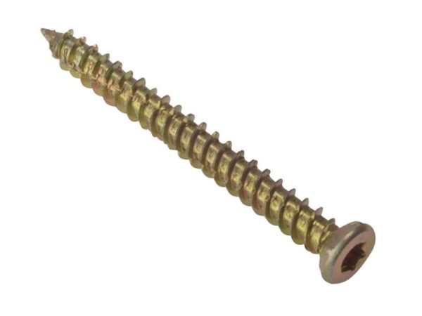 ForgeFix Concrete Frame Screw ZYP 7.5 x 72mm Box 100