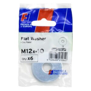 ForgeFix Flat Washers ZP M12 x 40mm ForgePack 6