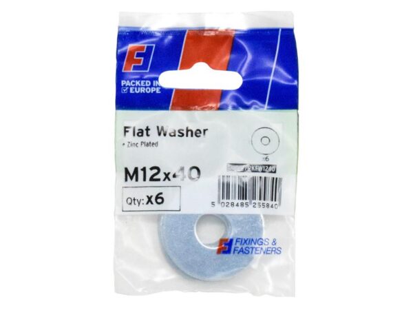 ForgeFix Flat Washers ZP M12 x 40mm ForgePack 6