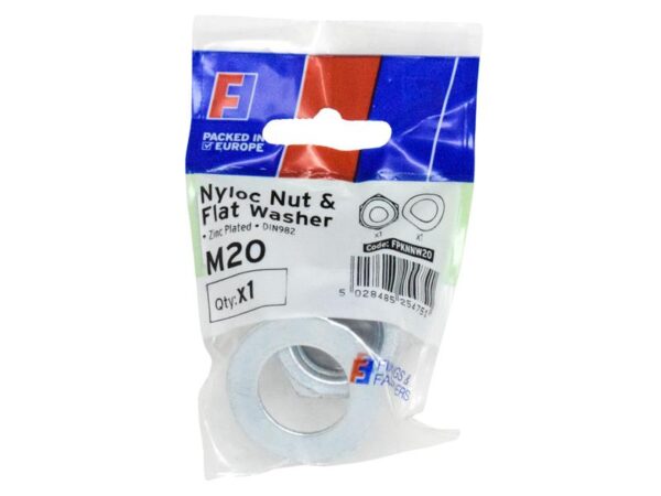 ForgeFix Nyloc Nut & Washer M20 ForgePack 1