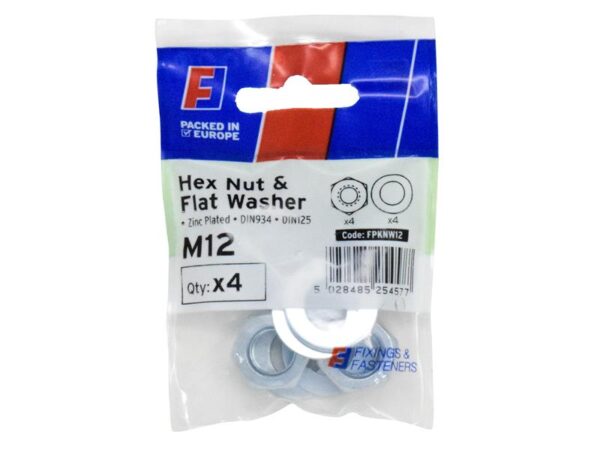 ForgeFix Nut & Washer M12 ForgePack 4