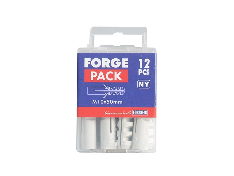 ForgeFix Nylon Expansion Wall Plug Rimless M10 x 50mm ForgePack 12 - Image 2