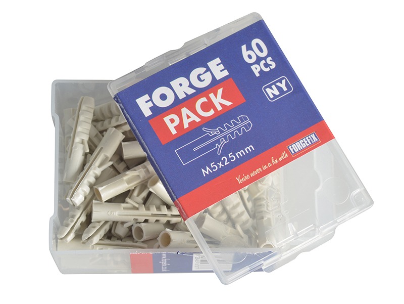 ForgeFix Nylon Expansion Wall Plug Rimless M5 x 25mm ForgePack 60 - Image 2