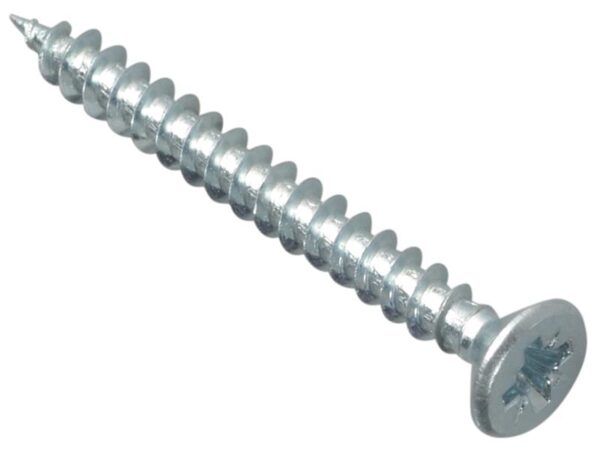 ForgeFix Multi-Purpose Pozi Compatible Screw CSK ST ZP 4 x 40mm Box 200