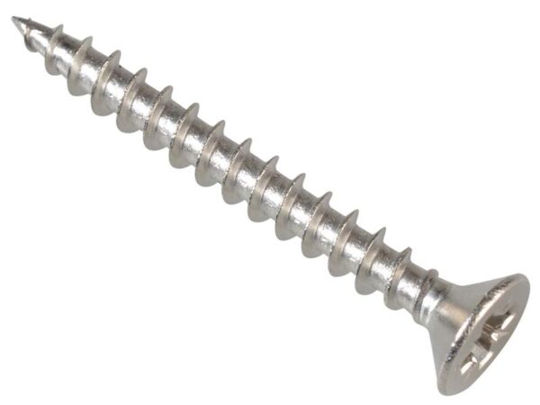 ForgeFix Multi-Purpose Pozi Compatible Screw CSK ST S/Steel 3.5 x 30mm Box 200