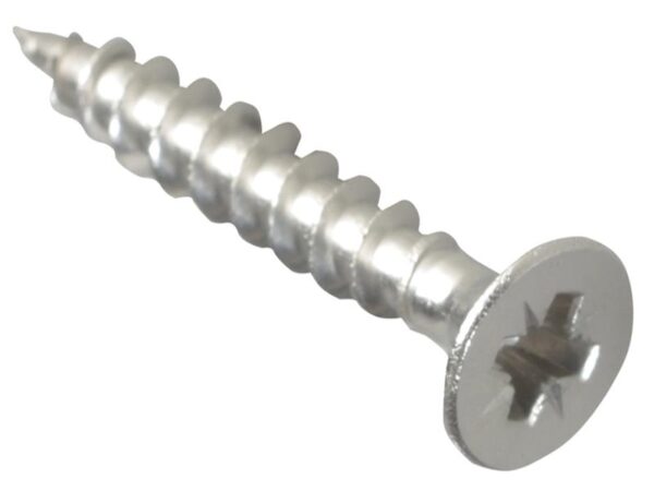 ForgeFix Multi-Purpose Pozi Compatible Screw CSK ST S/Steel 4.0 x 25mm Box 200