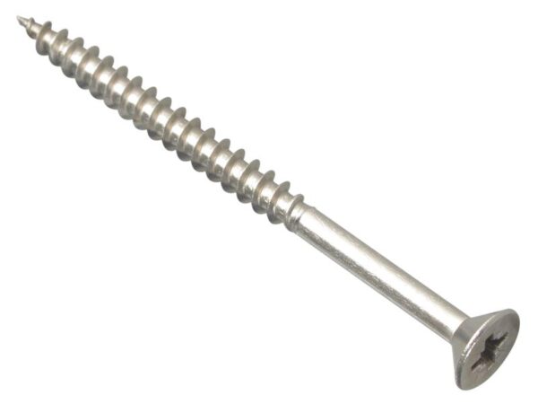ForgeFix Multi-Purpose Pozi Compatible Screw CSK ST S/Steel 5.0 x 70mm Box 100