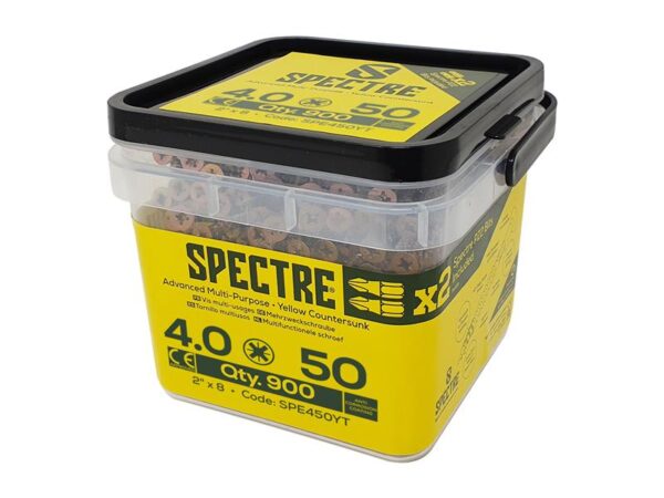 ForgeFix Spectre™ PZ Compatible Wood Screw CSK ZYP 4.0 x 50mm Tub 900