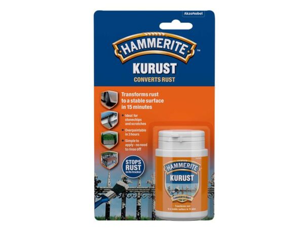 Hammerite One Coat Kurust Blister Black/Blue 90ml