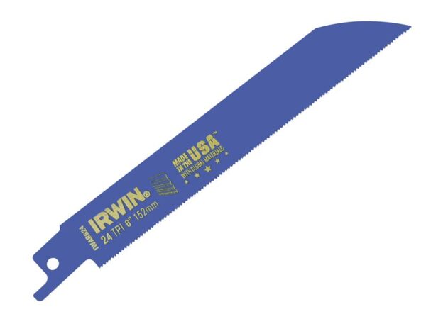 IRWIN® 624R Sabre Saw Blade Metal Cutting 150mm 24 TPI (Pack 2)