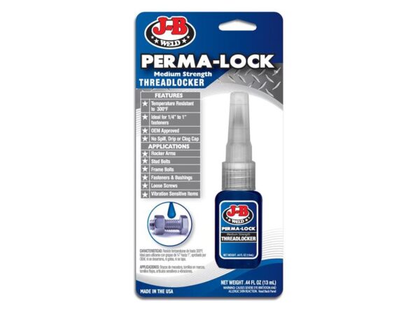 J-B Weld Perma-lock Blue Medium Strength Threadlocker 13ml
